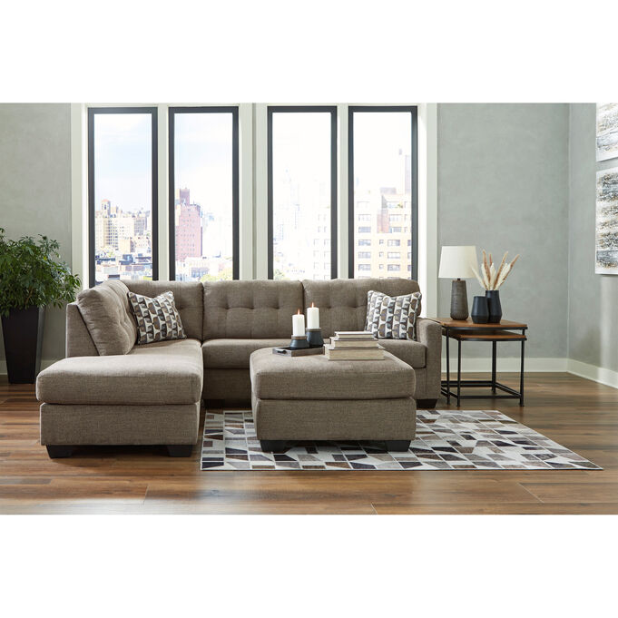 Mahoney Chocolate Left Chaise Sectional