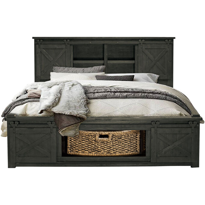 Sun Valley Charcoal Cal King Rotating Storage Bed