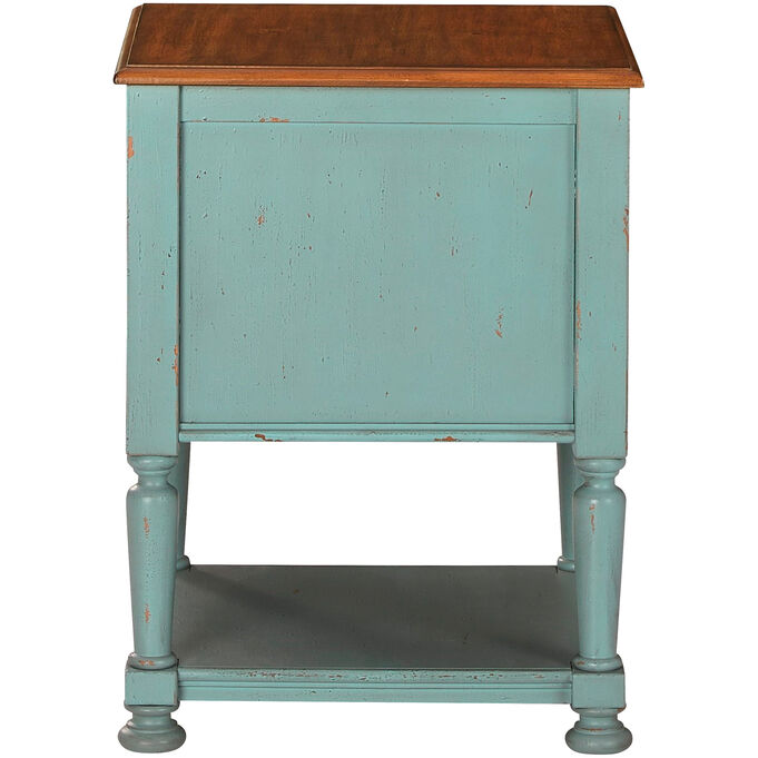 Mirimyn Teal Accent Cabinet