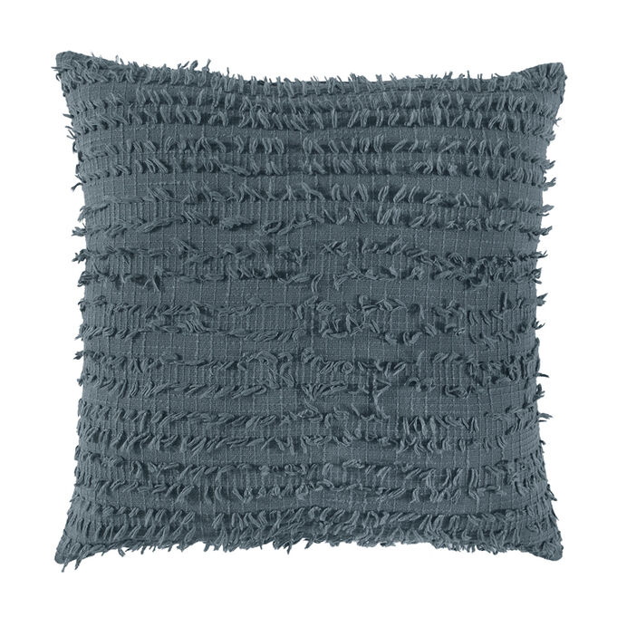 Rizzy Home | Collected Culture Sparrow Blue Textured Pillow