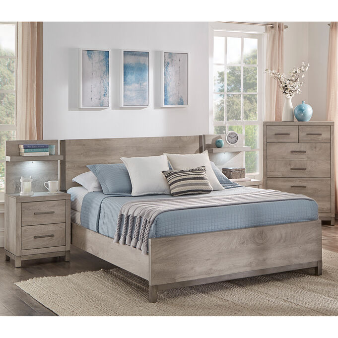 Brooklyn Gray Queen Wall 3 Piece Room Group