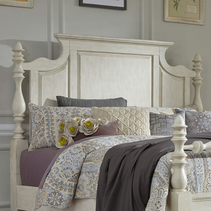Liberty Furniture | High Country White Queen Poster Headboard