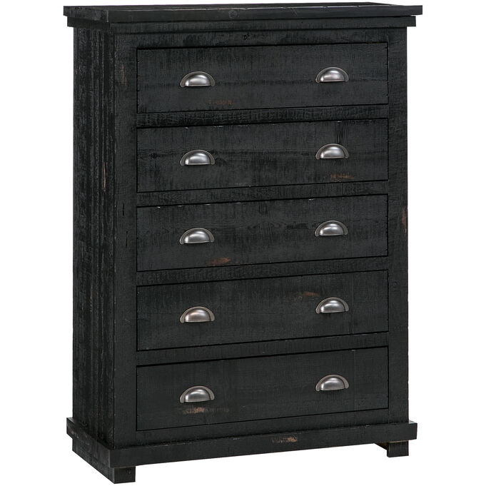 Willow Distressed Black Chest