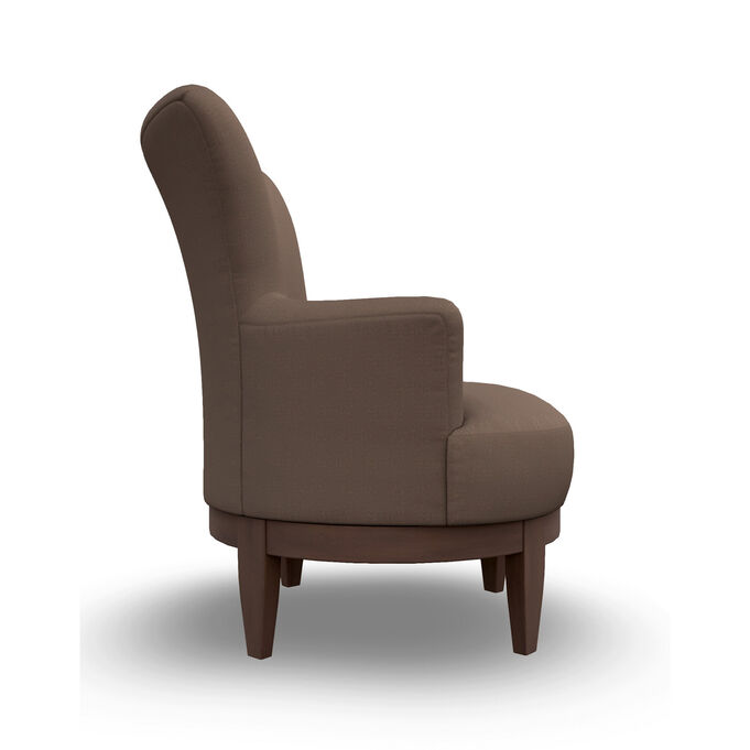 Justine Cognac Swivel Chair