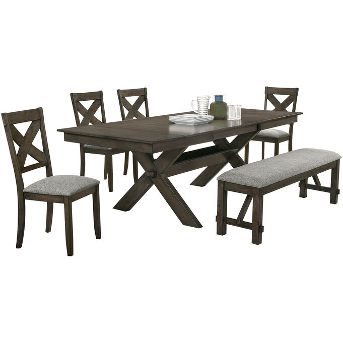 Gulliver Rustic Brown Round Dining Table from New Classic
