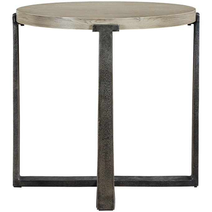 Ashley Furniture | Dalenville Gray Round End Table