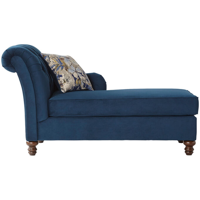 Hughes Furniture , Ansburn Bing Indigo Chaise Lounge