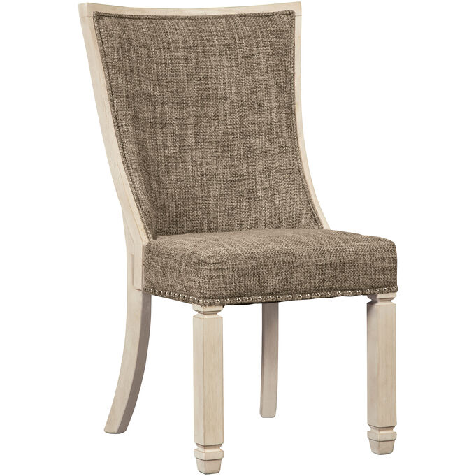 Ashley Furniture | Bolanburg Antique White Upholstered Dining Chair