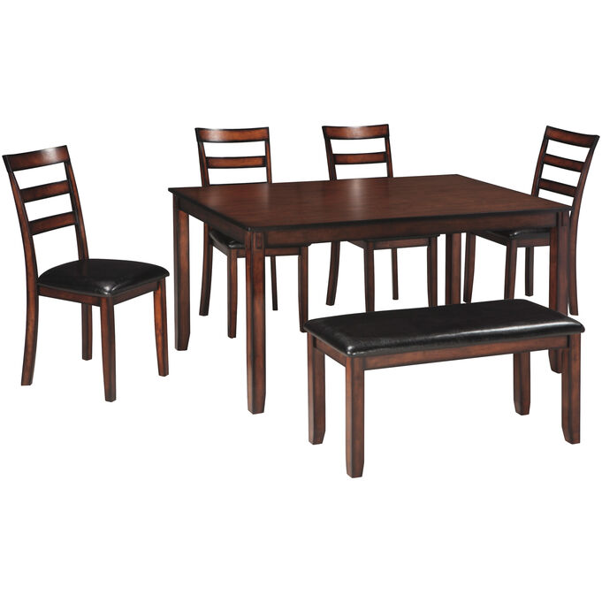 Ashley Furniture | Coviar Brown 6 Piece Dining Set