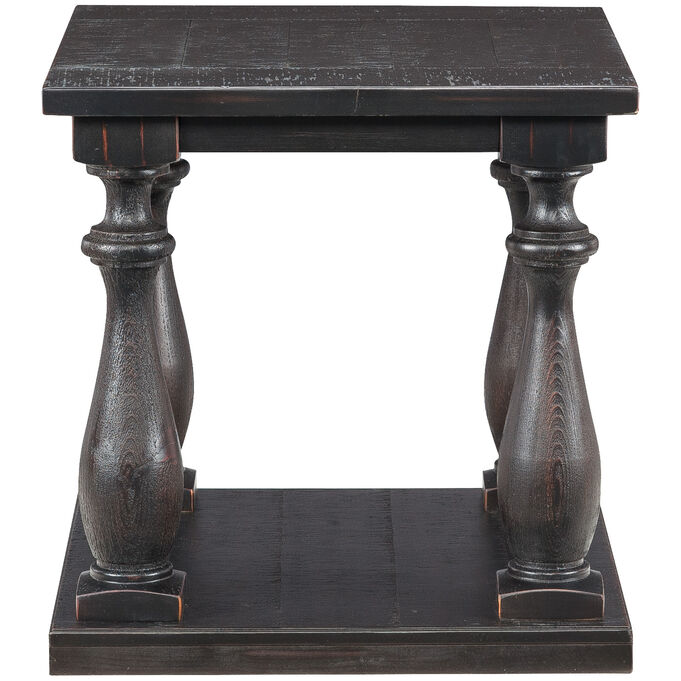 Ashley Furniture | Mallacar Black Plank End Table