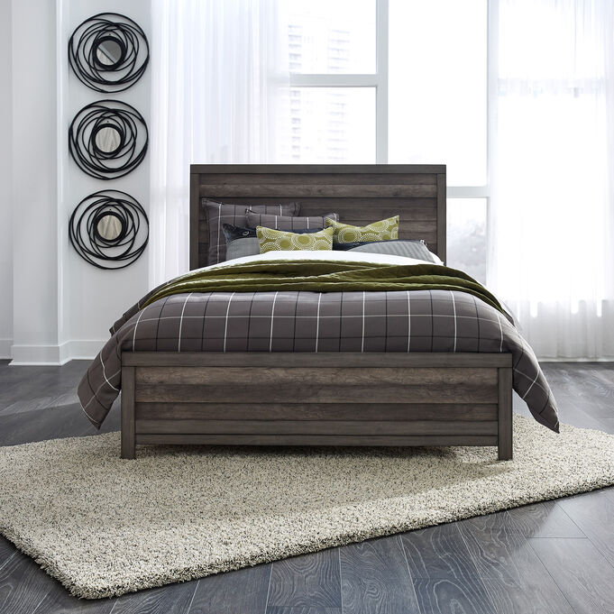 Tanners Creek Graystone Queen Panel Bed