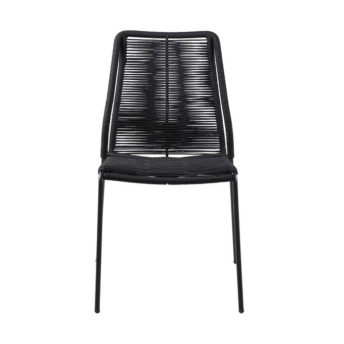 Clip Black Stackable Side Chair