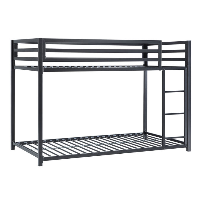 Brooks Black Twin Over Twin Bunk Bed