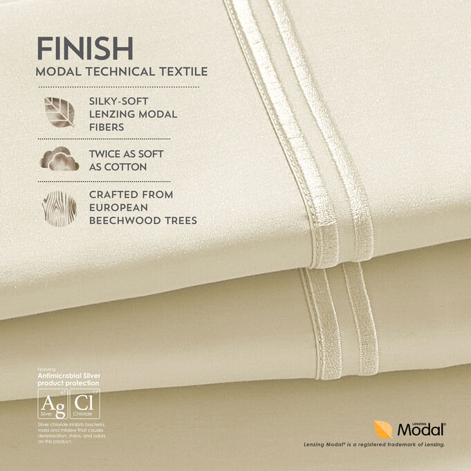 Elements Ivory California King Modal Sheet Set