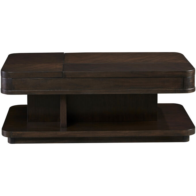 Progressive Furniture | Grove Park Chocolate Rectangular Lift Coffee Table