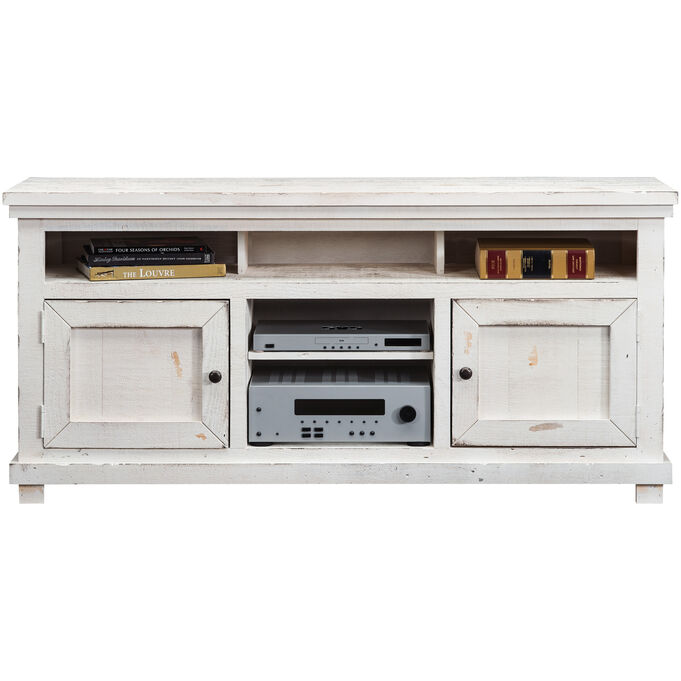 Progressive Furniture | Willow Distressed White 64" Console Table