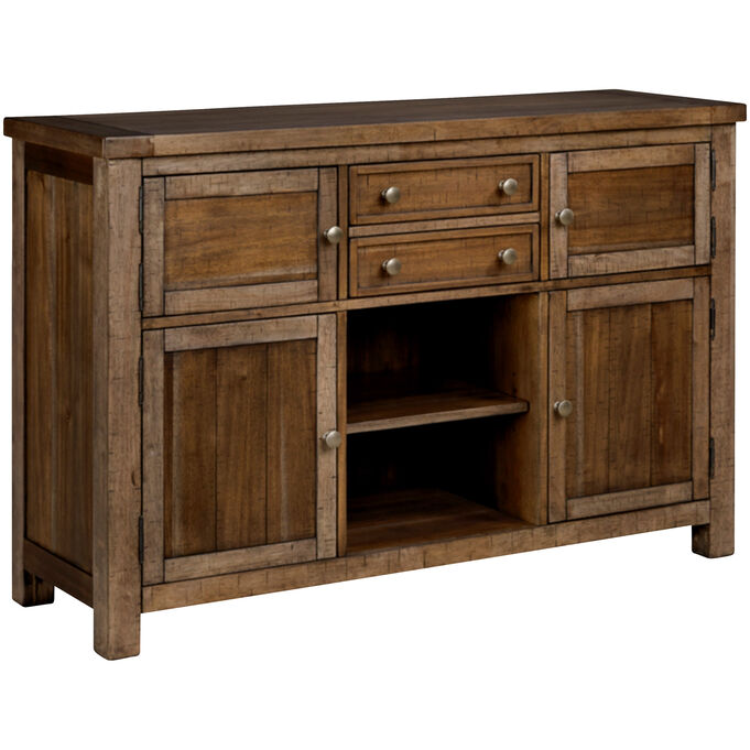 Ashley Furniture | Moriville Nutmeg Server Sideboard Buffet Cabinet