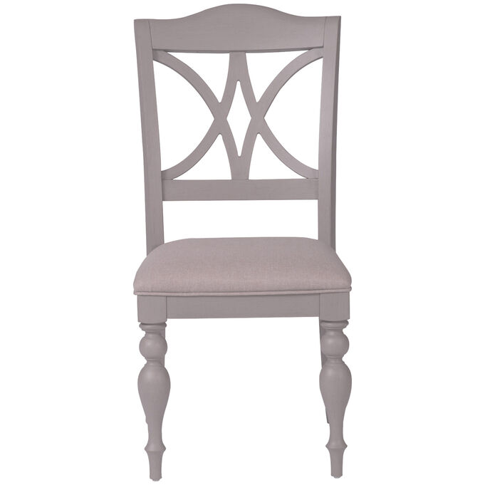 Liberty Furniture | Summer House Dove Gray Slat Back Side Chair