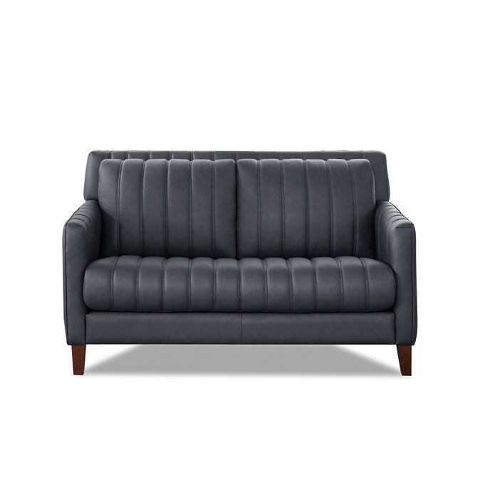Amax Leather , Ross Midnight Blue Loveseat