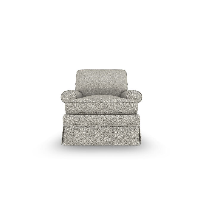 Best Home Furnishings | Quinn Transitional Charcoal Swivel Glider Chair