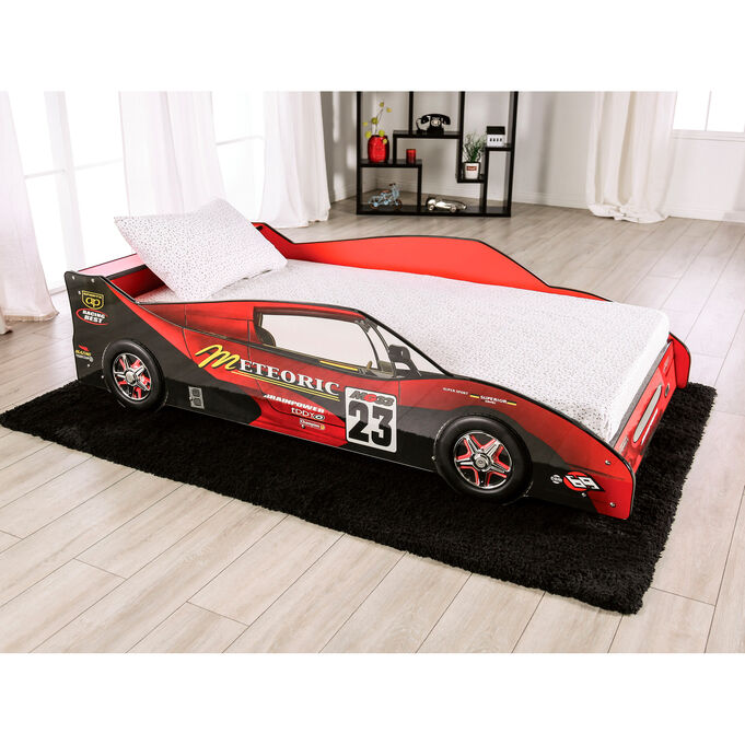 Dustrack Red Twin Bed