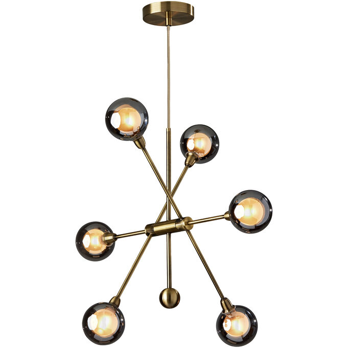 Adesso | Dalton Antique Brass Pendant Lamp