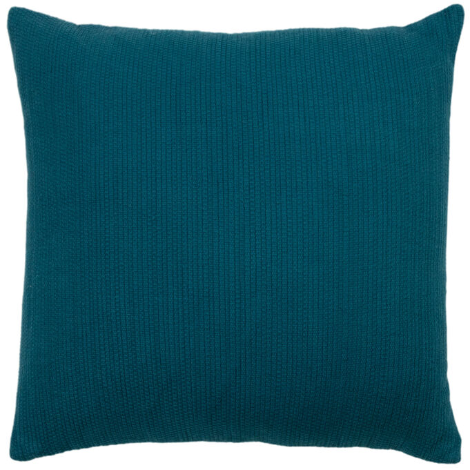Woven Teal Down Filled Pillow