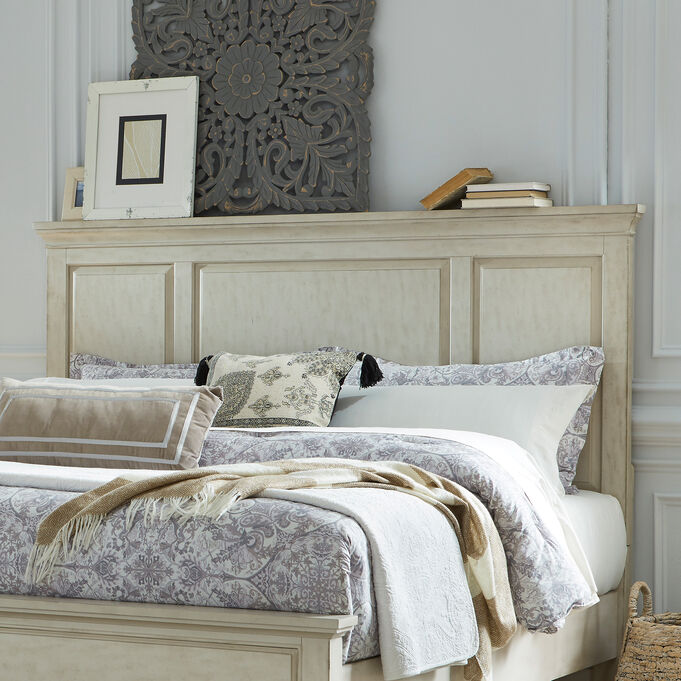 High Country White Queen Panel Headboard