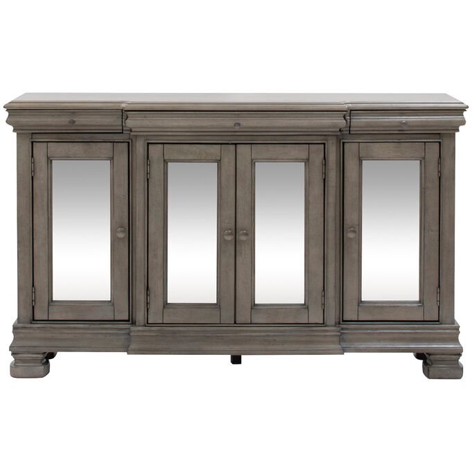 Ashley Furniture | Lexorne Gray Dining Room Server Sideboard Buffet Cabinet