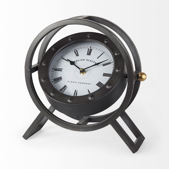 Gaston Gray Table Clock