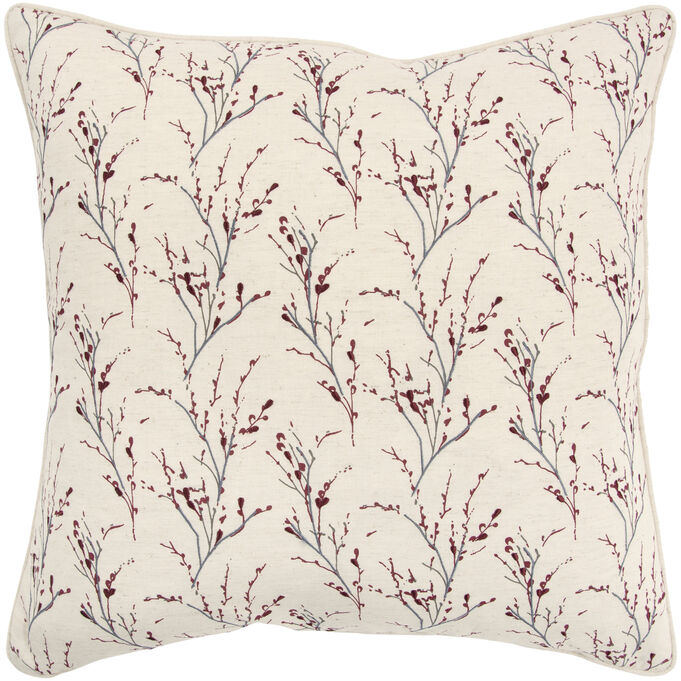 Rizzy Home | Heartland Home Soft Ivory Berry Branch Pillow