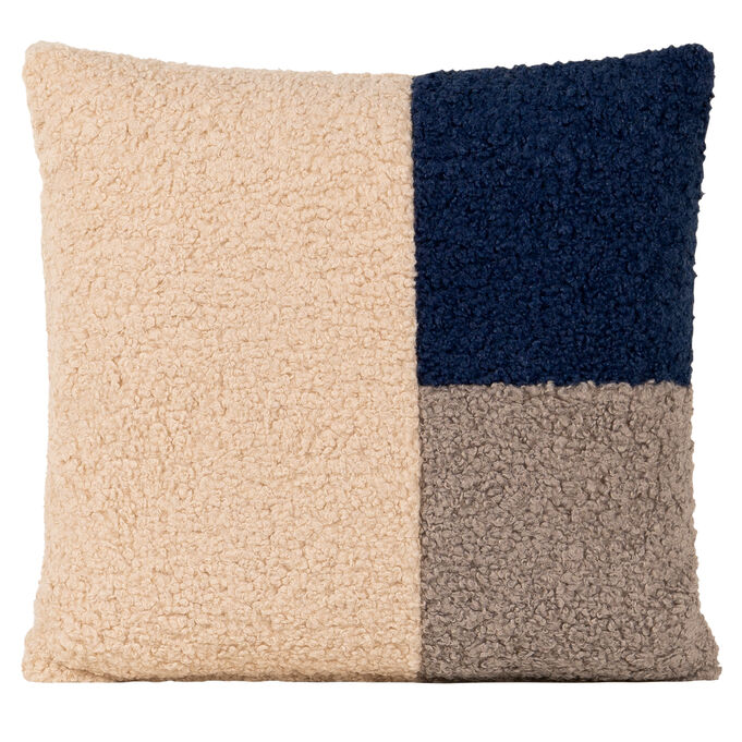 Siscovers | Tiffany Indigo 3 Patch Boucle Pillow