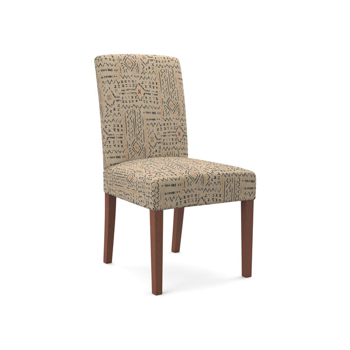 Best Chair , Myer Mudcloth Linen Upholstered Side Chair