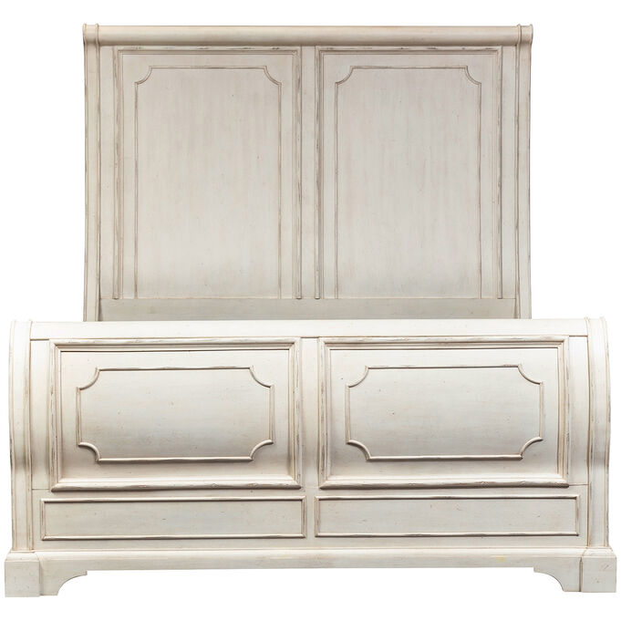 Liberty Furniture | Abbey Road White King Sleigh Bed