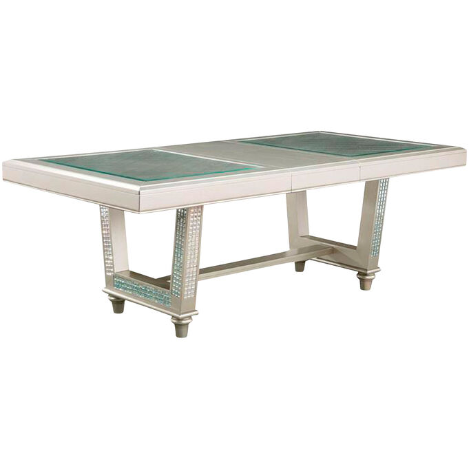 Adelina Champagne Rectangular Dining Table