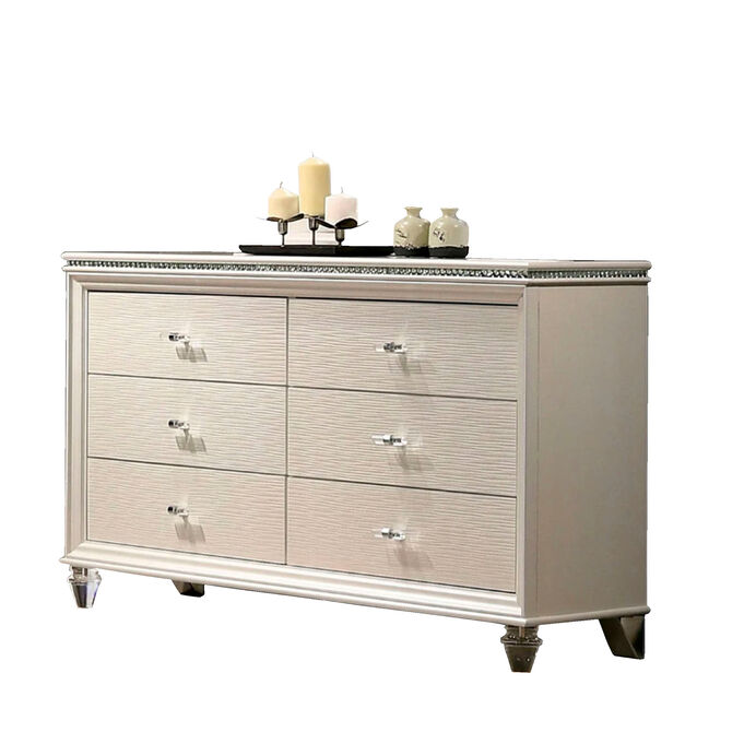 Furniture Of America | Allie Pearl White Dresser