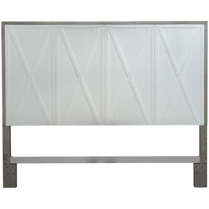 Liberty Furniture , Palmetto Heights Shell White Queen Panel Headboard