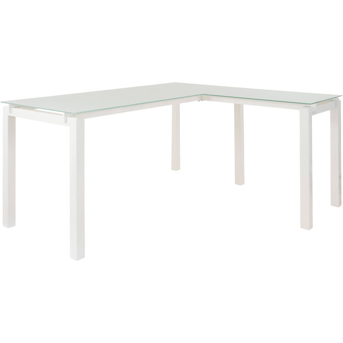 Ashley Furniture | Baraga White L-Shaped Desk