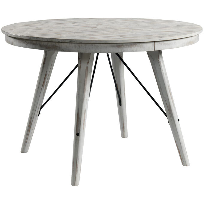 Modern Rustic Weathered White Counter Table