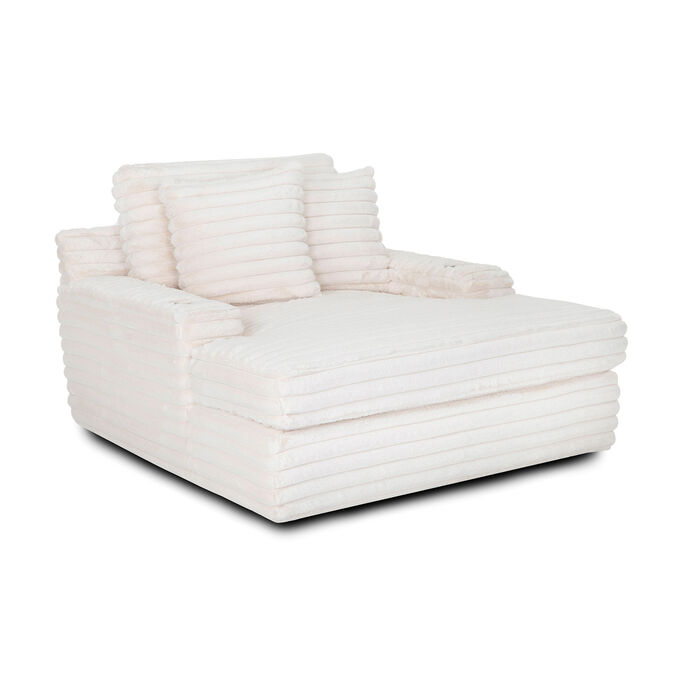Living Cream Small Home Theater Chaise Lounge
