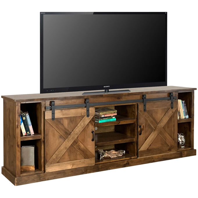Farmhouse Aged Whiskey 85 Inch Console
