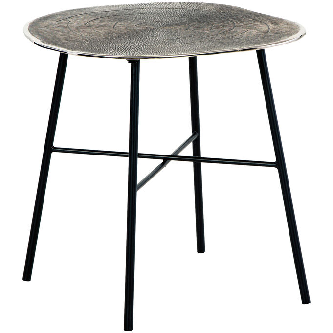 Ashley Furniture | Laverford Chrome End Table