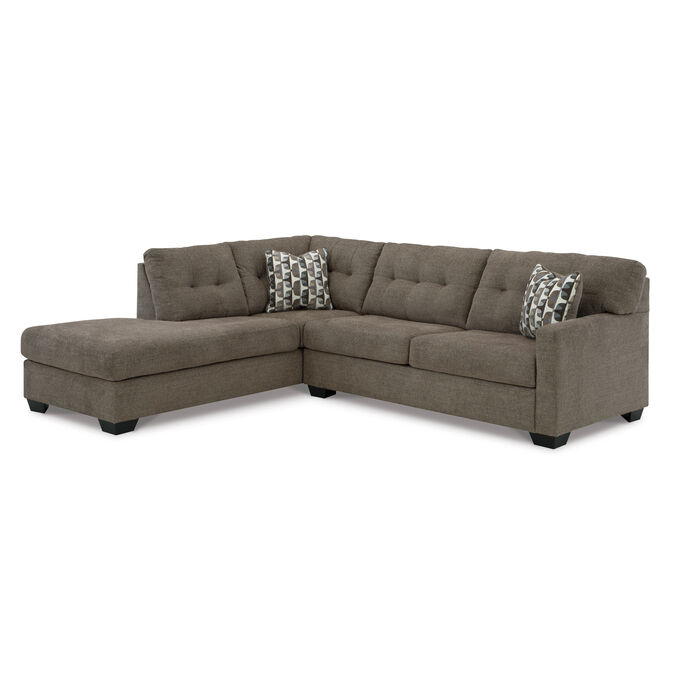 Mahoney Chocolate Left Chaise Sectional