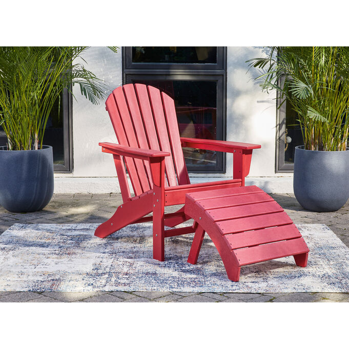 Sundown Red Adirondack Chair