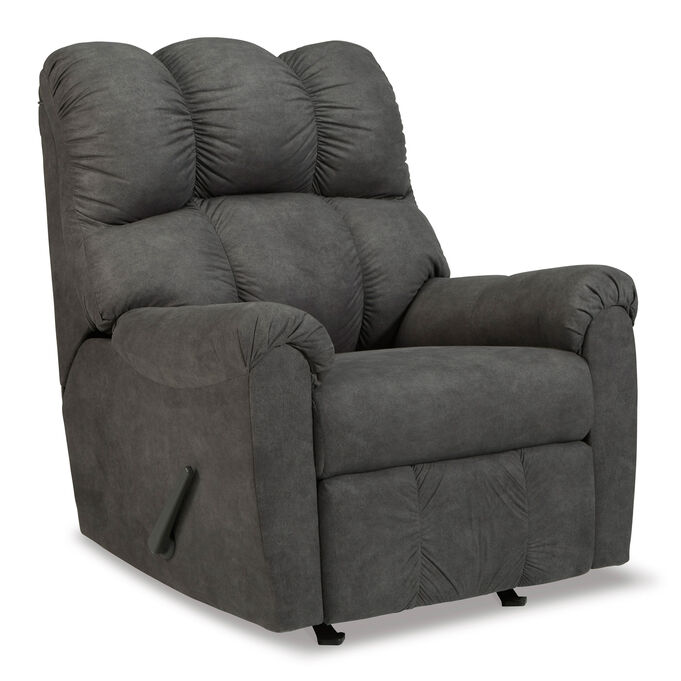Ashley Furniture | Potrol Slate Rocker Recliner Chair