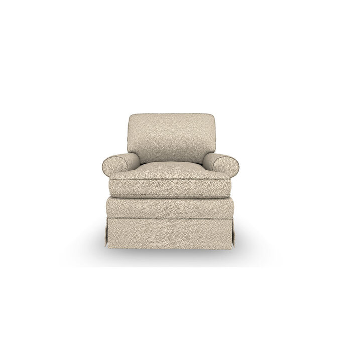 Best Home Furnishings | Quinn Linen Swivel Glider Chair