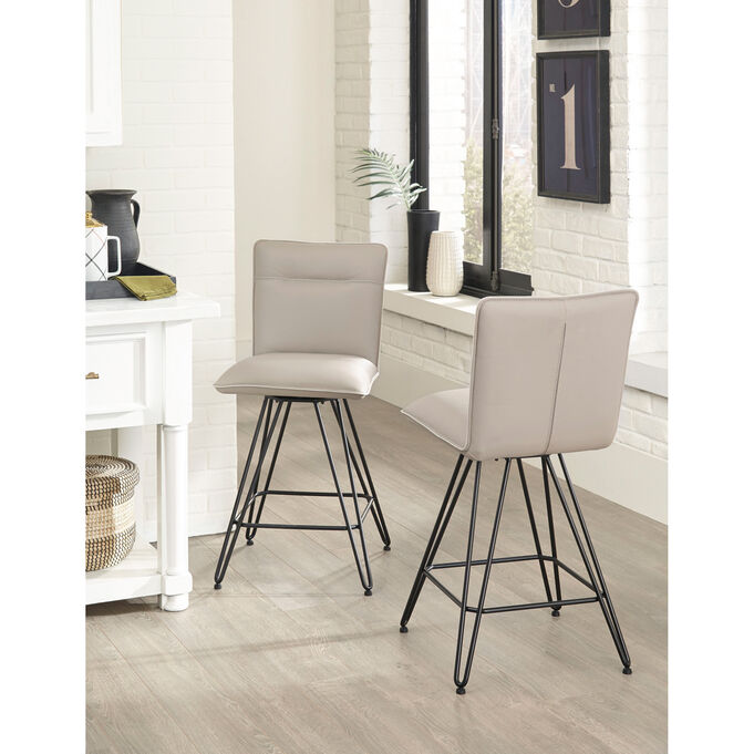 Demi Taupe Counter Stool