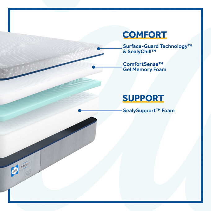 Sealy Posturepedic Lacey Firm Memory Foam Queen Mattress
