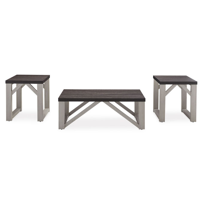 Ashley Furniture | Dorrinson Antique White Set of 3 Tables