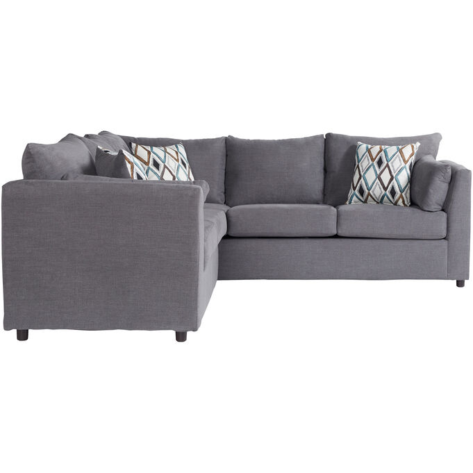 Hughes Furniture | Payne Rainfall 2 Piece Right Sectional Sofa
